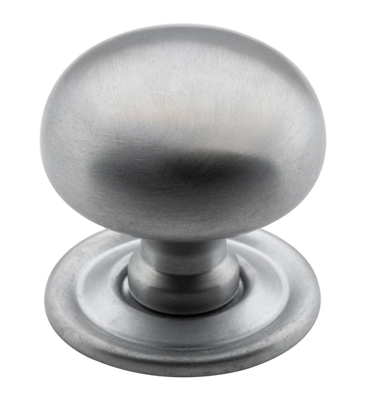 Cupboard Knob Classic Satin Chrome D32xP33mm