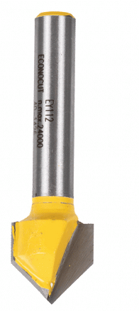 Vee 90 Router ECONOCUT VEE GROOVE BIT - ROUTER BIT 12.7mm – Hardware & Panel Supplies
