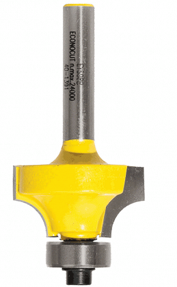 ECONOCUT ROUNDING OVER BIT - ROUTER BIT AVAILABLE IN 4 SIZE : 6.35mm, 7.9mm, 9.5mm, 12.7mm