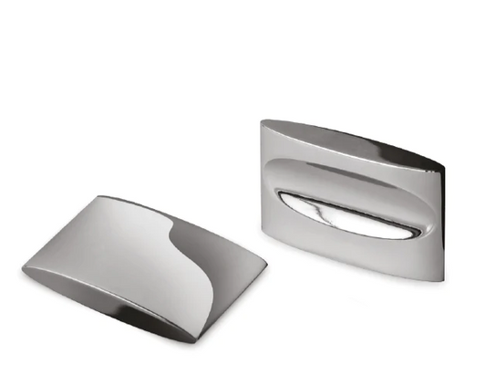 ELITE MARINA OVAL PULL KNOB HOLE CENTRE 32MM POLISHED CHROME