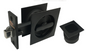 MILES NELSON CAVITY DOOR SLIDER PRIVACY SET SQUARE WITH FINGER PULL VISUAL PACK   IN 4 COLOURS : BLACK ,SATIN CHROME ,SATIN GRAPHITE ,SATIN NICKEL