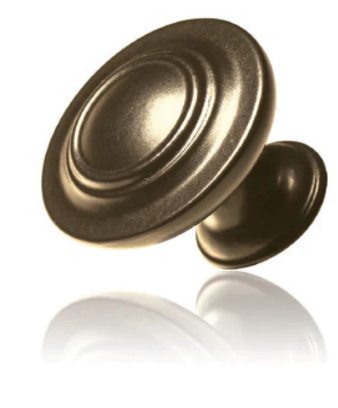 Mardeco 3801 Cabinet Knob Diameter Size 33mm Finish Available in 3 Colours :  Antique Brass ,Black ,Pewter
