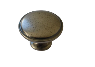 ELITE BRISTOL KNOB LENGTH: 22mm x HEIGHT : 30mm x WIDTH : 30mm - ANTIQUE PEWTER