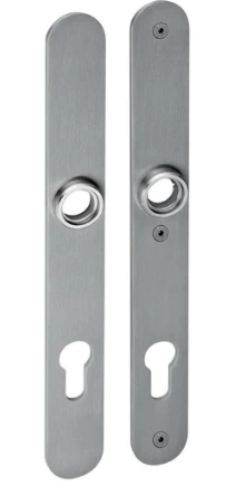 JNF IN.03.051.85 Security Lever Plate for European Cylinder 255mm x 30mm  Finish Stainless Steel