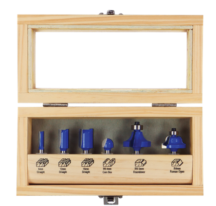 ECONOCUT STARTER KIT 1/4" ROUTER BIT SET - 6 pc