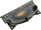 Cabinet Pull Handle Sheet Brass Edwardian Antique Brass H55xW120mm