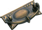 Cabinet Pull Handle Sheet Brass Edwardian Antique Brass H30xW65mm