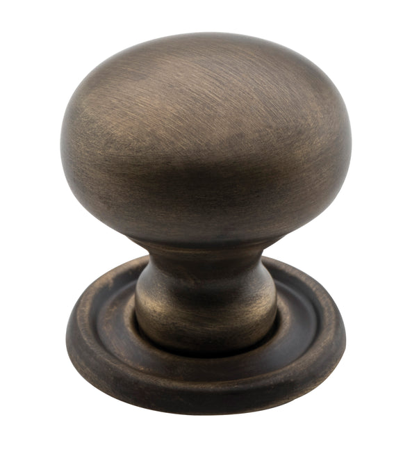 Cupboard Knob Classic Antique Brass D25xP28mm