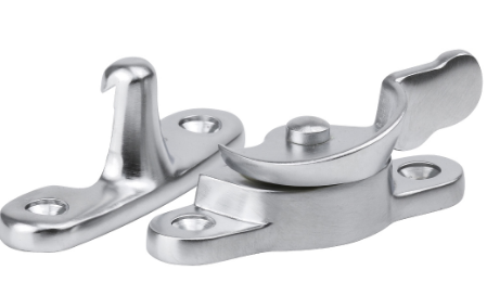 Drake & Wrigley 1018 Crescent Sash Fastener In 7 Colours : Chrome ,Florentine Bronze ,Oil Rubbed Bronze ,Brass Plate ,Satin Bronze ,Satin Chrome Plate ,Satin Nickle Plate