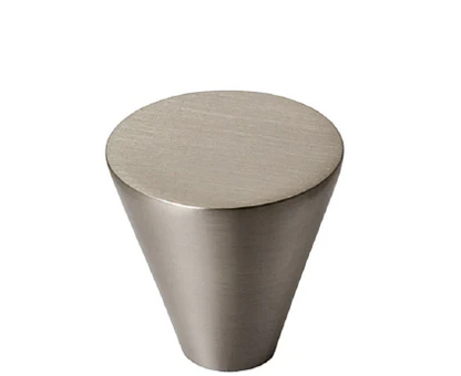 ELITE ALISA FLAT TOP KNOB 25MM - ( HEIGHT : 27mm x WIDTH : 25mm ) - BRUSHED NICKEL & MATT CHROME