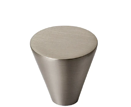 ELITE ALISA FLAT TOP KNOB 25MM - ( HEIGHT : 27mm x WIDTH : 25mm ) - BRUSHED NICKEL & MATT CHROME