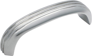 Cabinet Pull Handle Deco Curved Small Chrome Plated L85xW20xP27mm