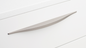 Kethy Narrow Tapered Cup Handle 446mm O/A 256mm C To C  Polished Chrome & Stainless Effect