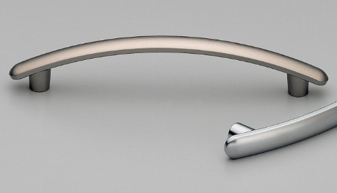 Kethy Arch Handle 128mm Satin Chrome & Stainless Effect