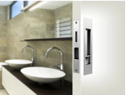 Mardeco 8004 M Series Flush Pull Privacy Set - Available In 7 Colours : Black ,Bronze ,Brushed Nickel ,Brushed Satin Chrome ,Polished Chrome ,Satin Brass ,Satin Chrome
