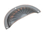 Drawer Pull Sheet Brass Fluted Antique Copper H40xL97mm