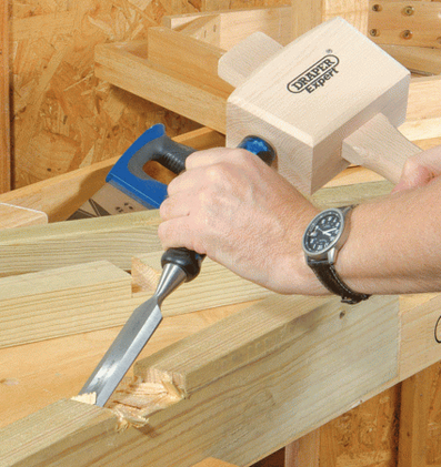 DRAPER-UK POUNDTHRU WOOD CHISEL AVAILABLE IN 9 SIZES : 6mm, 10mm, 13mm, 16mm, 19mm, 22mm, 25mm, 32mm, 38mm