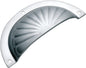 Drawer Pull Sheet Brass Fluted Chrome Plated H40xL97mm