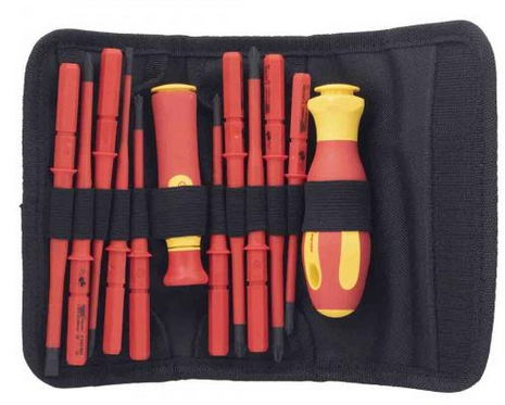 DRAPER-UK VDE INTERCHANGEABLE ERGO SCREWDRIVER SET OF 12PCS