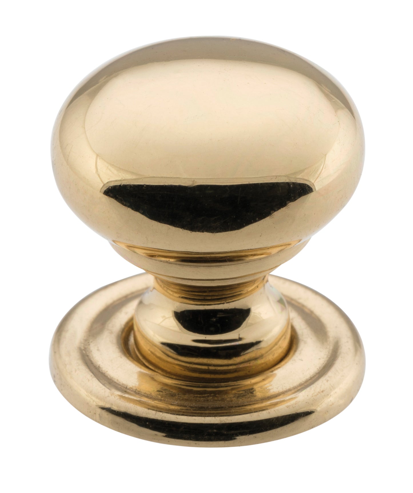 Cupboard Knob Classic Polished Brass D19xP20mm