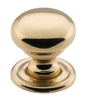 Cupboard Knob Classic Polished Brass D19xP20mm