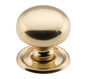 Cupboard Knob Classic Polished Brass D32xP33mm