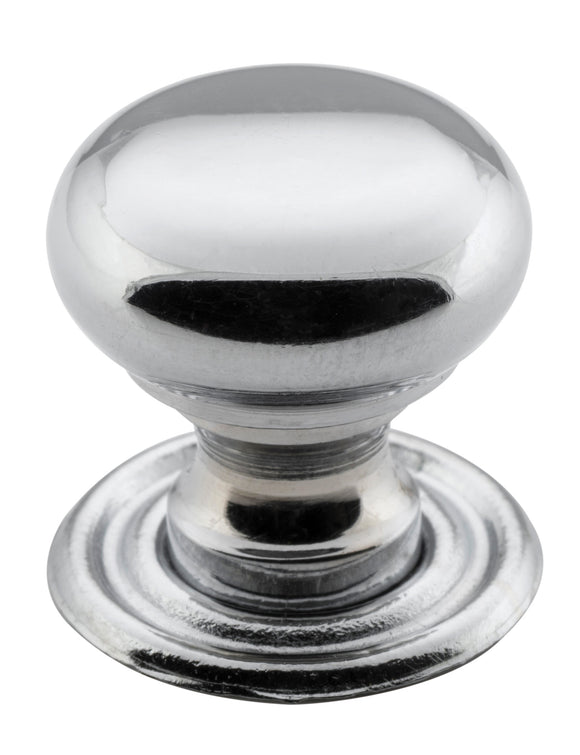 Cupboard Knob Classic Chrome Plated D19xP20mm