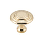 Cupboard Knob Domed Polished Brass D38xP35mm