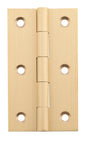 Hinge Fixed Pin Satin Brass H89xW50xT2.5mm