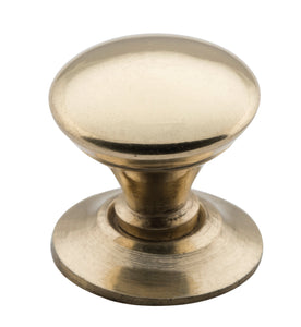 Cupboard Knob Sheet Brass Victorian Polished Brass D19xP21mm