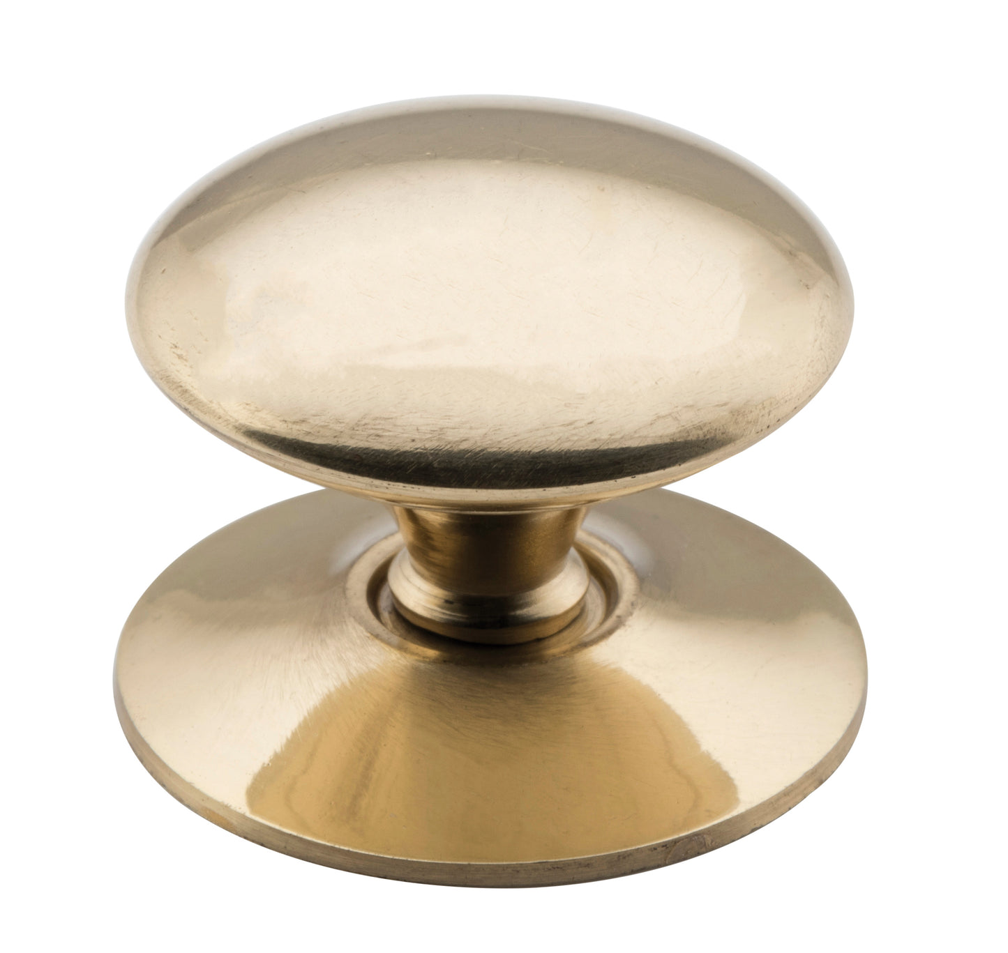 Cupboard Knob Sheet Brass Victorian Polished Brass D32xP26mm