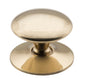 Cupboard Knob Sheet Brass Victorian Polished Brass D32xP26mm