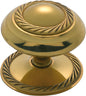 Cupboard Knob Sheet Brass Georgian Polished Brass D50xP38mm