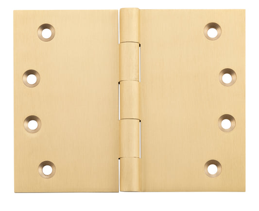 Hinge Broad Butt Satin Brass H100xW125xT4mm