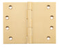 Hinge Broad Butt Satin Brass H100xW125xT4mm