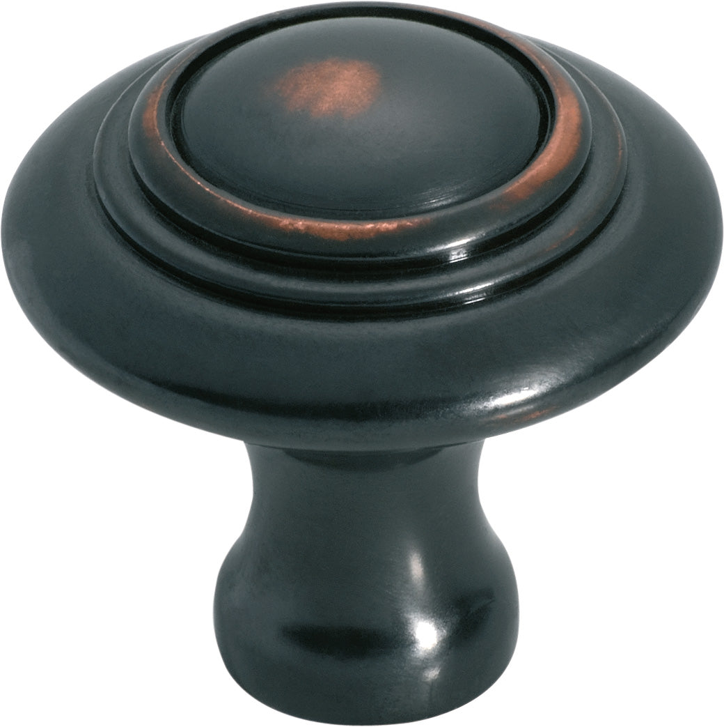 Cupboard Knob Domed Antique Copper D38xP35mm