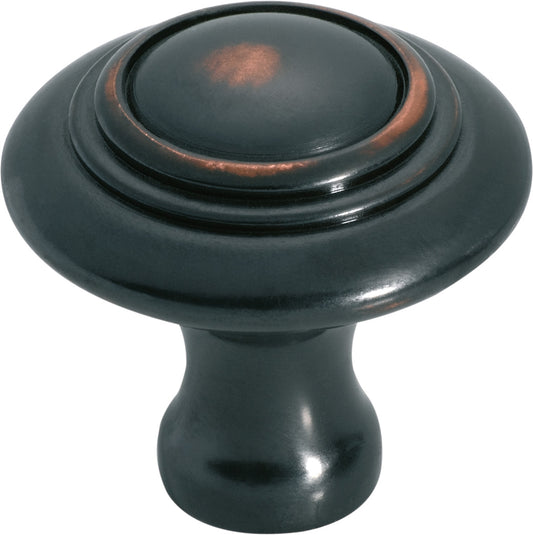 Cupboard Knob Domed Antique Copper D38xP35mm