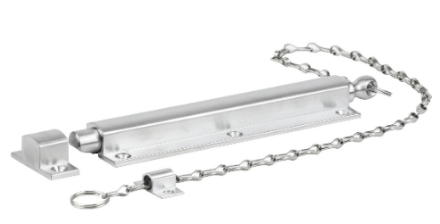 Drake & Wrigley 1482 Heavy Duty Spring Chain Bolt In 4 Colours : Chrome ,Florentine Bronze ,Brass Plate ,Satin Chrome Plate