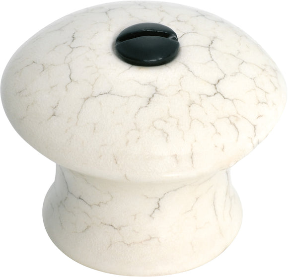 Cupboard Knob Crazed Ivory Porcelain D38xP35mm