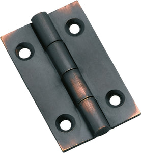 Cabinet Hinge Fixed Pin Antique Copper H38xW22mm