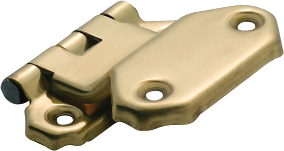 Cabinet Hinge Sheet Brass Fold Over Offset Polished Brass H42xW45mm