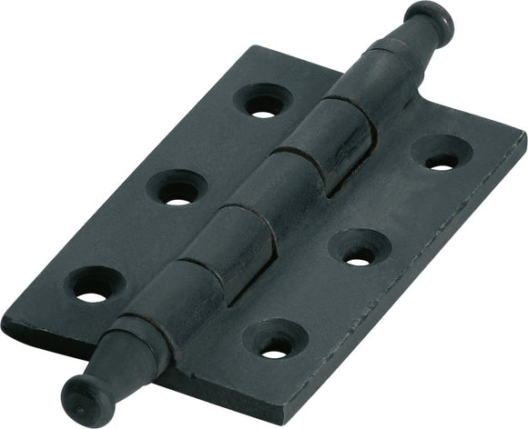 Cabinet Hinge Iron Rustic Matt Black H63xW38mm