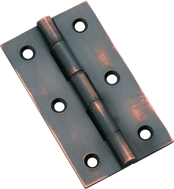 Cabinet Hinge Fixed Pin Antique Copper H63xW35mm