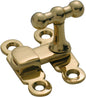 Cupboard Catch Thumb Turn Polished Brass H40xW28mm