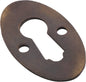 Cupboard Escutcheon Oval Antique Brass H28XW16mm