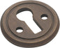Cupboard Escutcheon Round Antique Brass D23mm