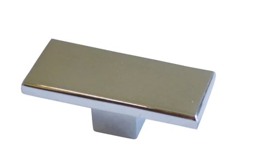 ELITE ADELLA RECTANGLE KNOB 39 x 22 AVAILABLE IN 3 COLOURS : BRUSHED NICKEL , MATT CHROME ,CHROME PLATED