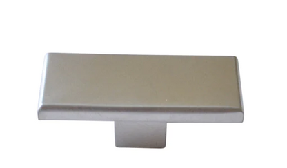 ELITE ADELLA RECTANGLE KNOB 39 x 22 AVAILABLE IN 3 COLOURS : BRUSHED NICKEL , MATT CHROME ,CHROME PLATED