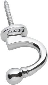 Curtain Tie Back Hook Standard Chrome Plated P45mm
