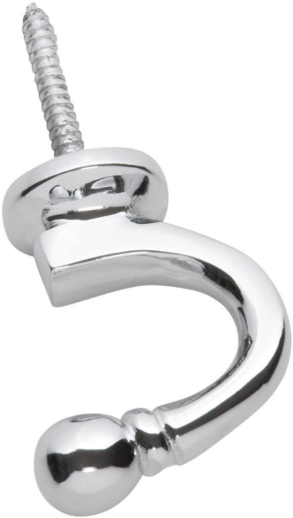 Curtain Tie Back Hook Standard Chrome Plated P45mm